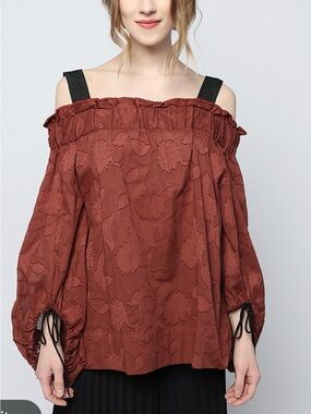 NWOT Luxury Cotton Ottodame Blouse-4- MADE IN ITALY